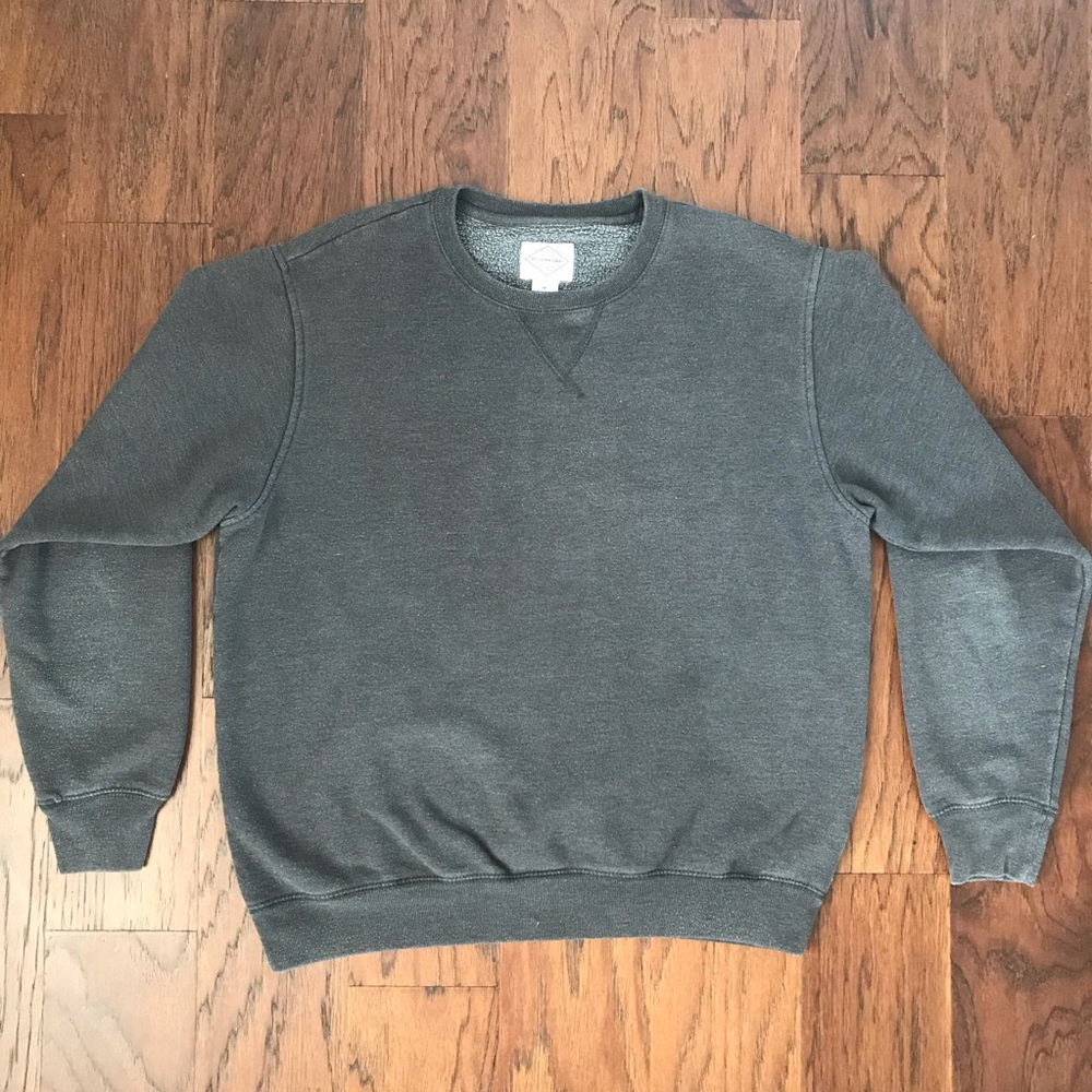 Vintage gray crewneck fleece sweatshirt